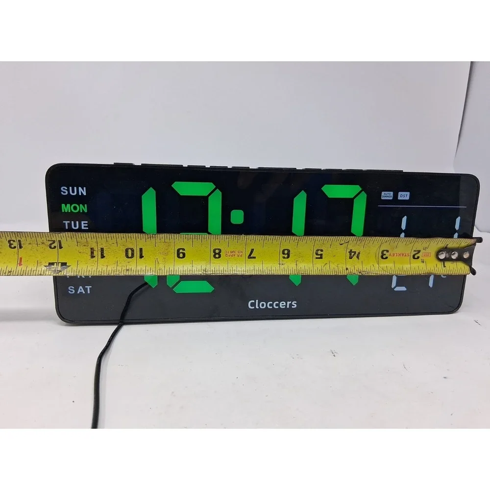 cloccers digital alarm clock Aux/battery Powered  Working.  I